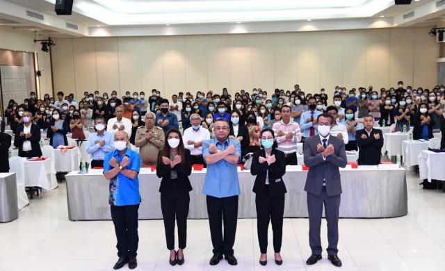 เข้าร่วมพิธีรับโล่ประกาศเกียรติคุณแก่หน่วยงานที่มีผลการประเมินคุณธรรมและความโปร่งใสประจำปีงบประมาณ2565